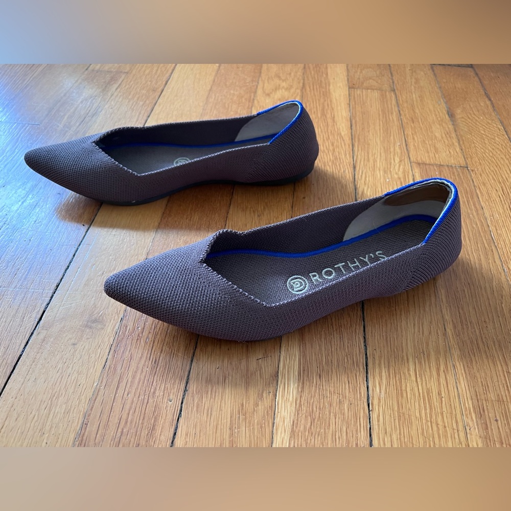 Rothy’s The Point Mink Flat Shoes US 7.5 EU 38 - Picture 4 of 11